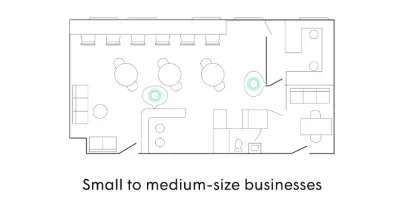 Small business pod layout
